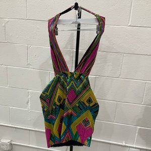 Fashion Nova Sequence multicolor dress